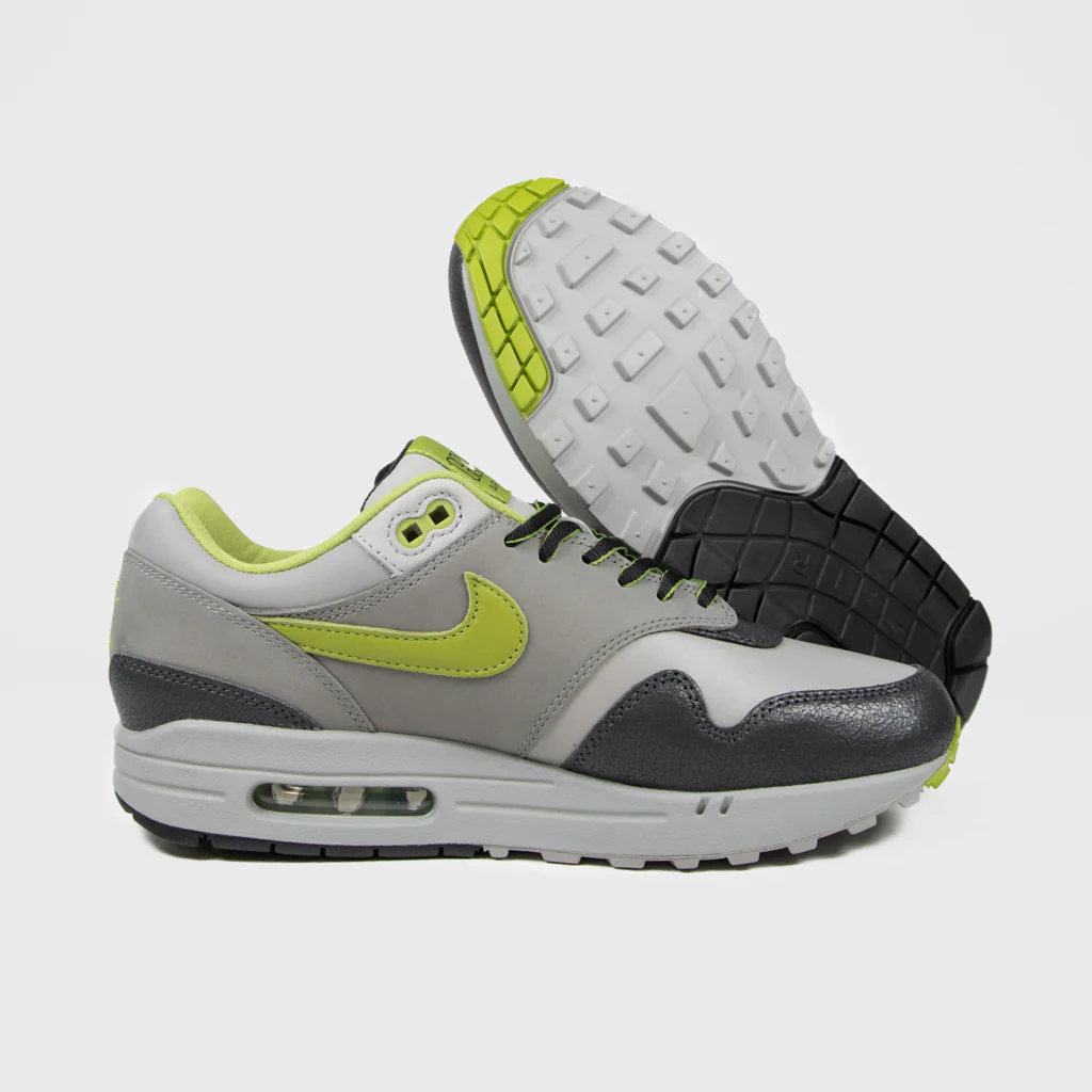 Nike - HUF x Air Max 1 Shoes - Anthracite / Pear - Medium Grey - Flat Pewter - Image 3