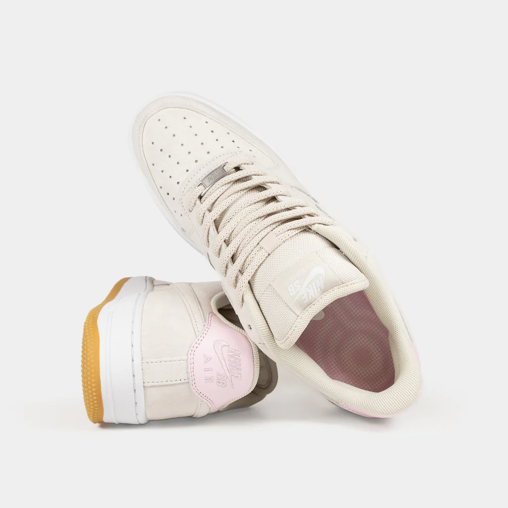 Nike SB - Air Force 1 Low Shoes - Light Orewood Brown / Light Orewood Brown / White - Image 4