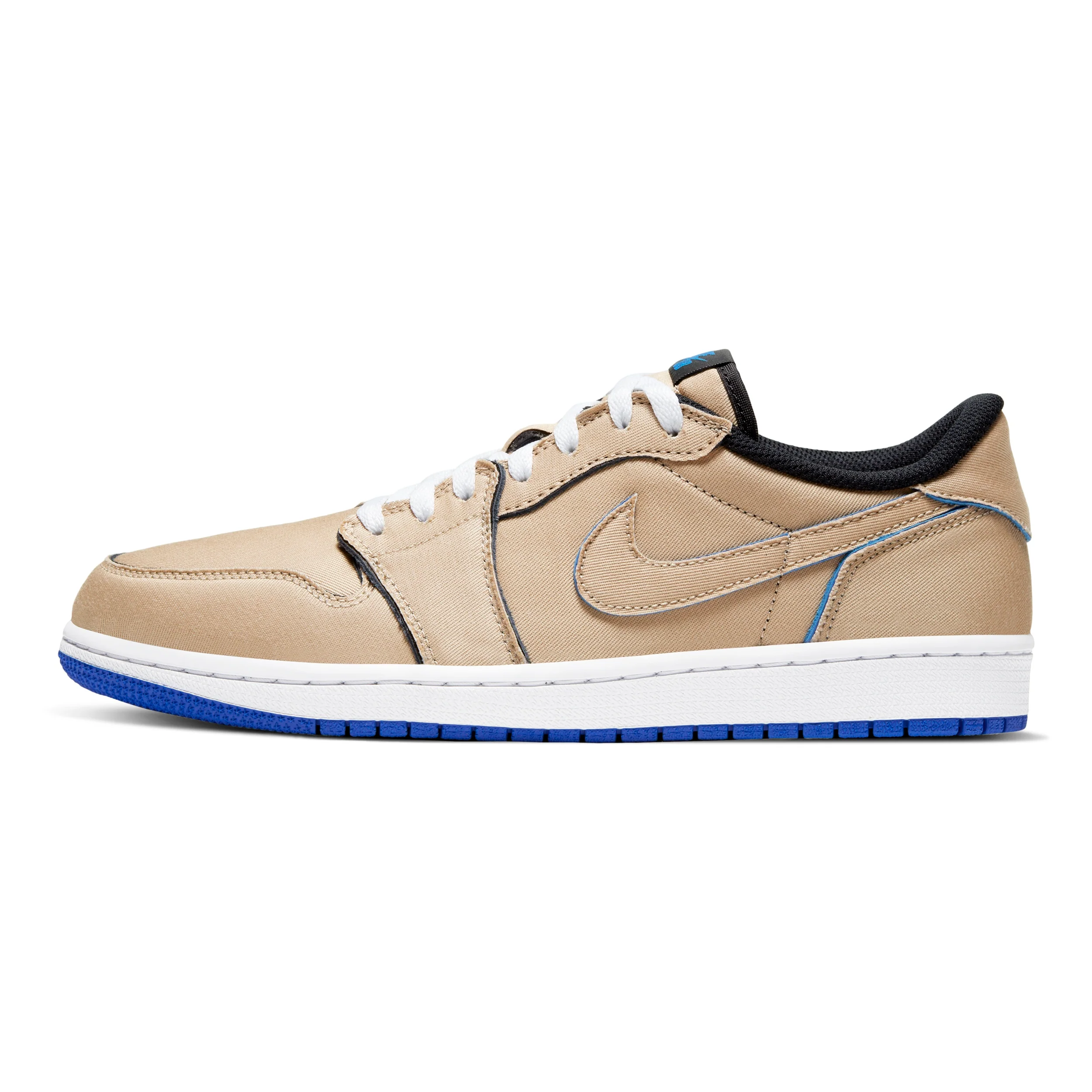 Nike SB - Air Jordan 1 Low QS Shoes - (Lance Mountain) Desert Ore / Royal Blue - Dark Powder Blue - Image 3