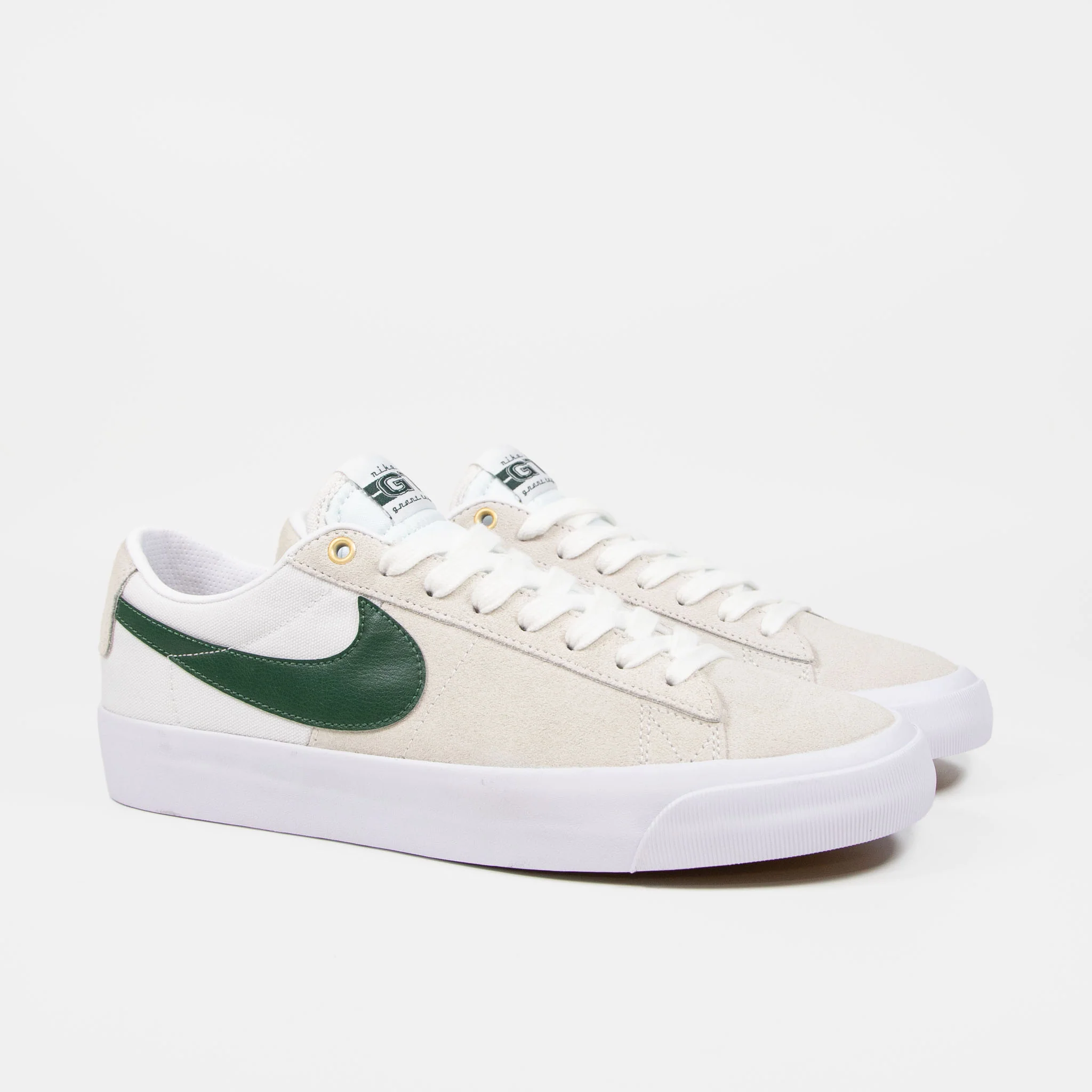Nike SB - GT Blazer Low Shoes - White / Fir - Image 2