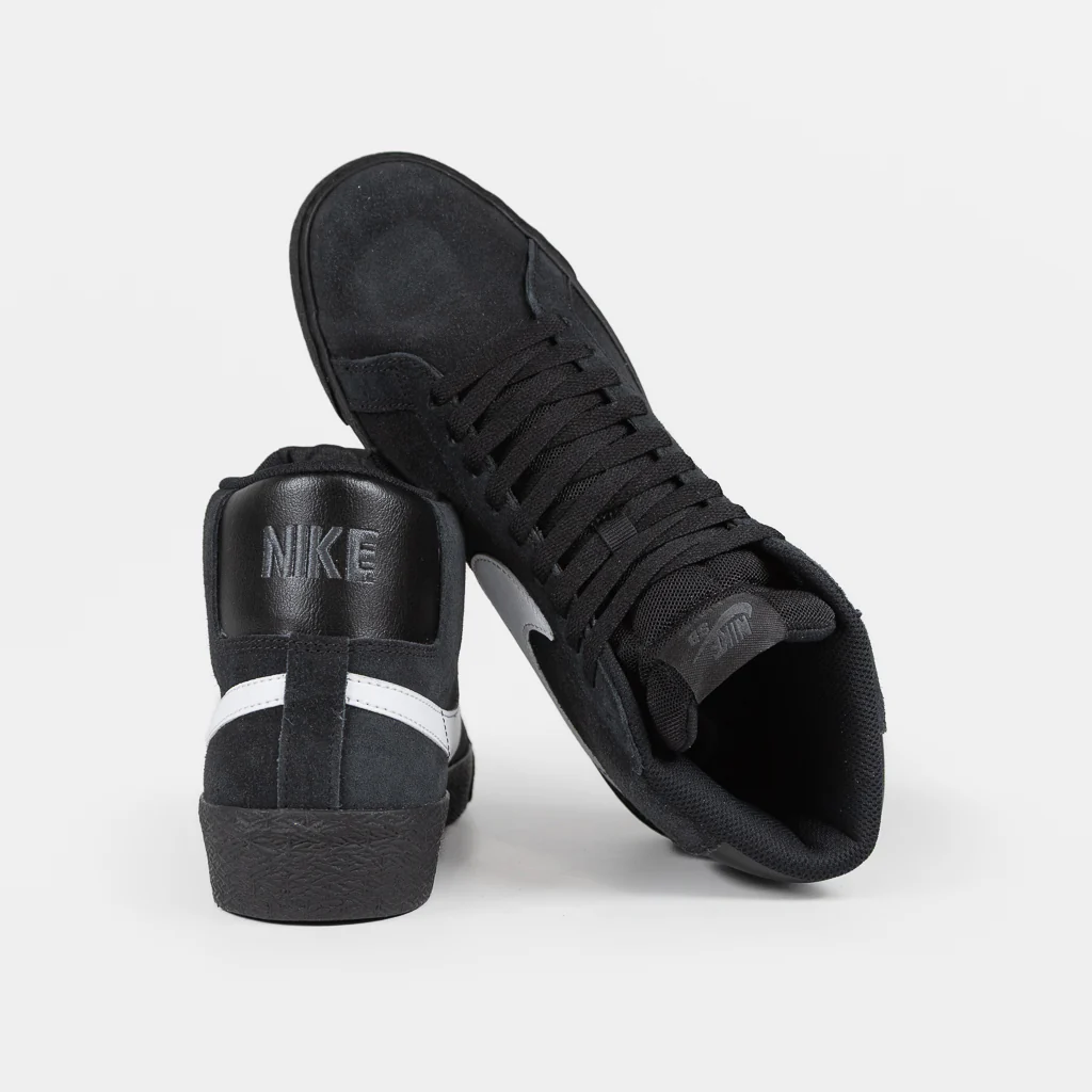 Nike SB - Blazer Mid Shoes - Black / White - Black - Black - Image 4