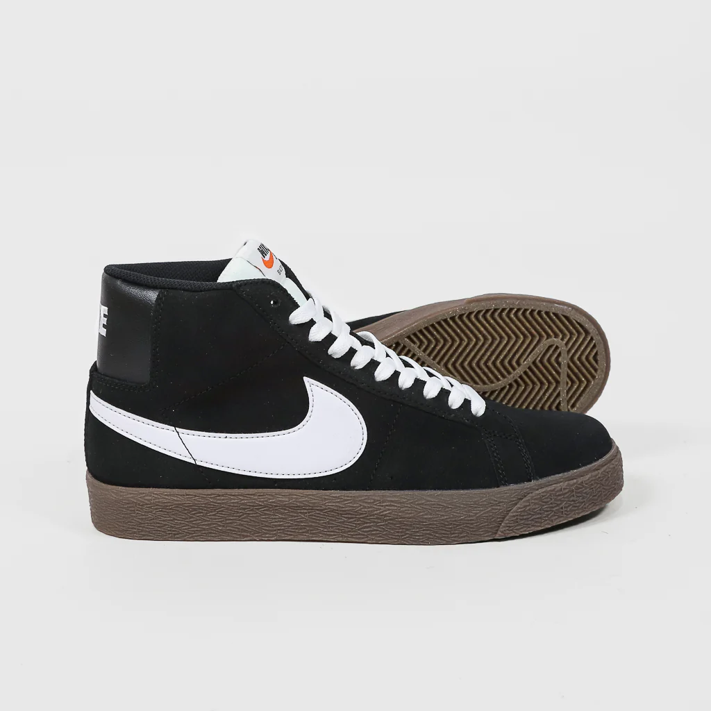Nike SB - Blazer Mid Shoes - Black / White - Black - Sail - Image 2