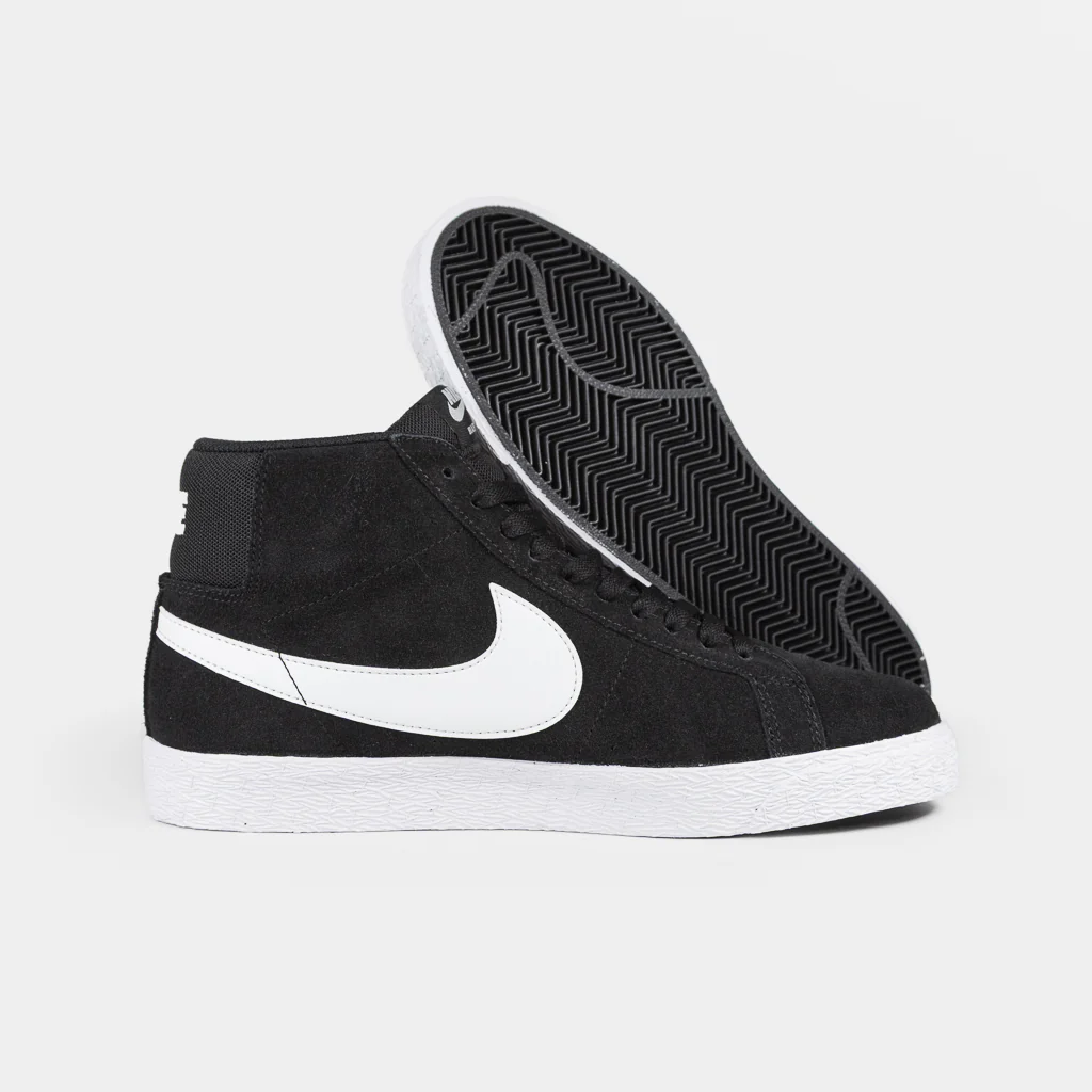 Nike SB - Blazer Mid Shoes - Black / White - White - White - Image 3
