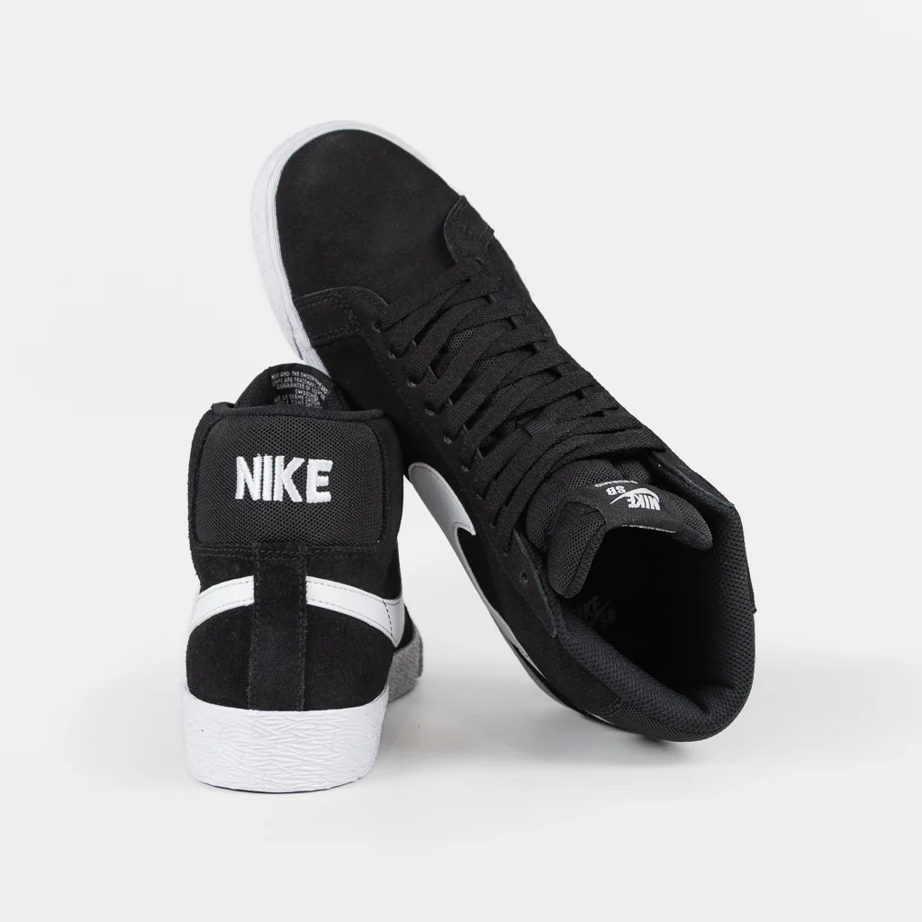 Nike SB - Blazer Mid Shoes - Black / White - White - White - Image 4