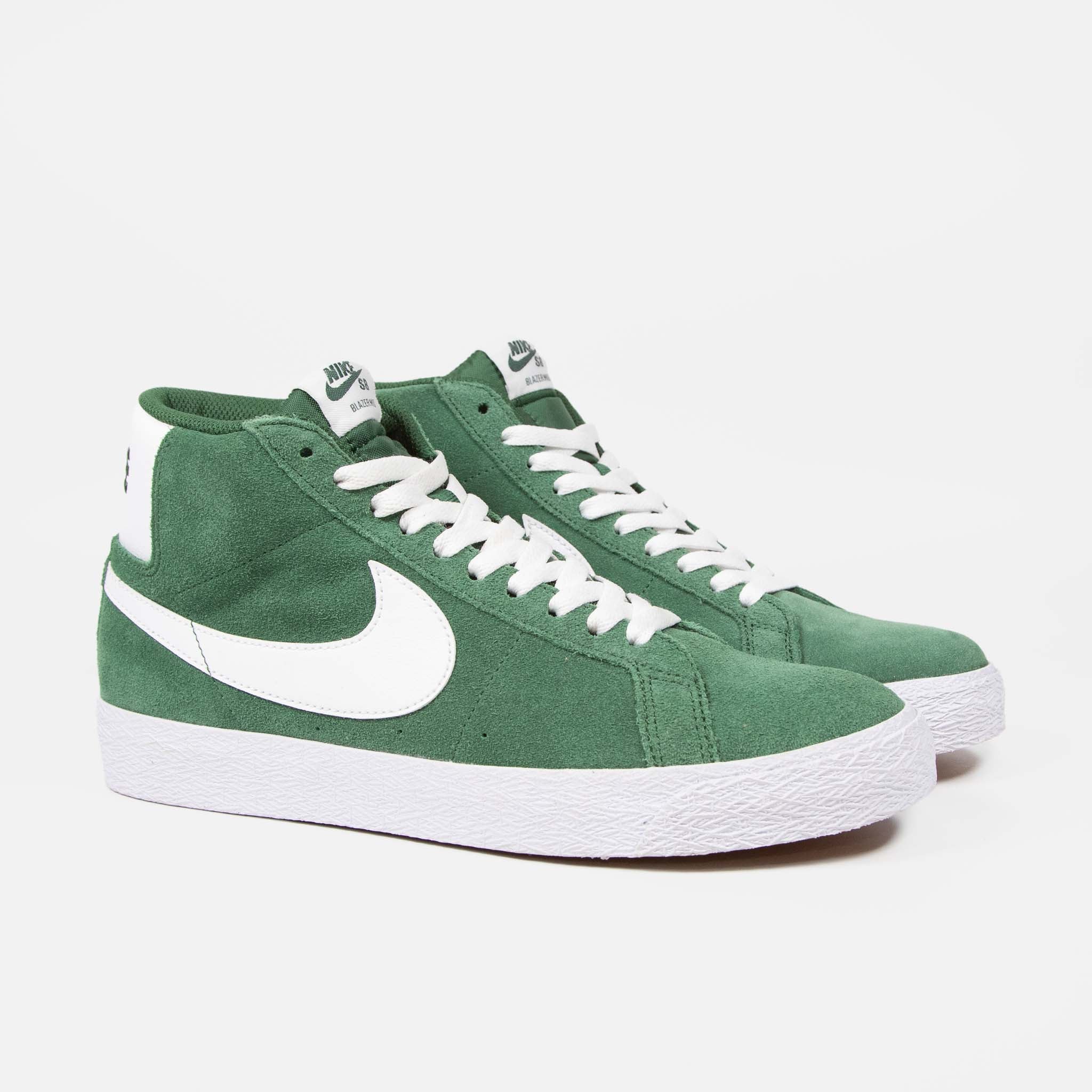Nike SB - Blazer Mid Shoes - Fir / White - Image 2