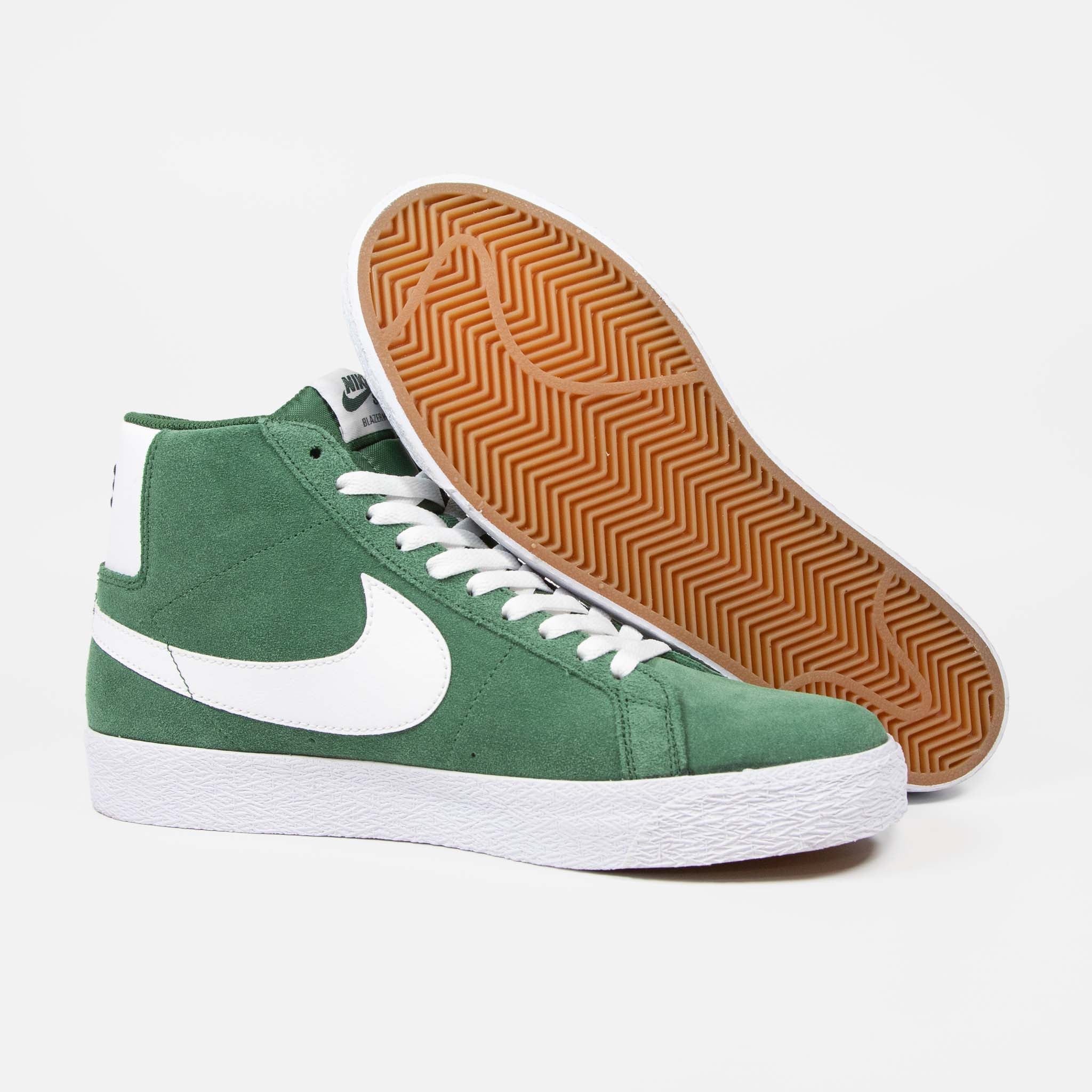 Nike SB - Blazer Mid Shoes - Fir / White - Image 3