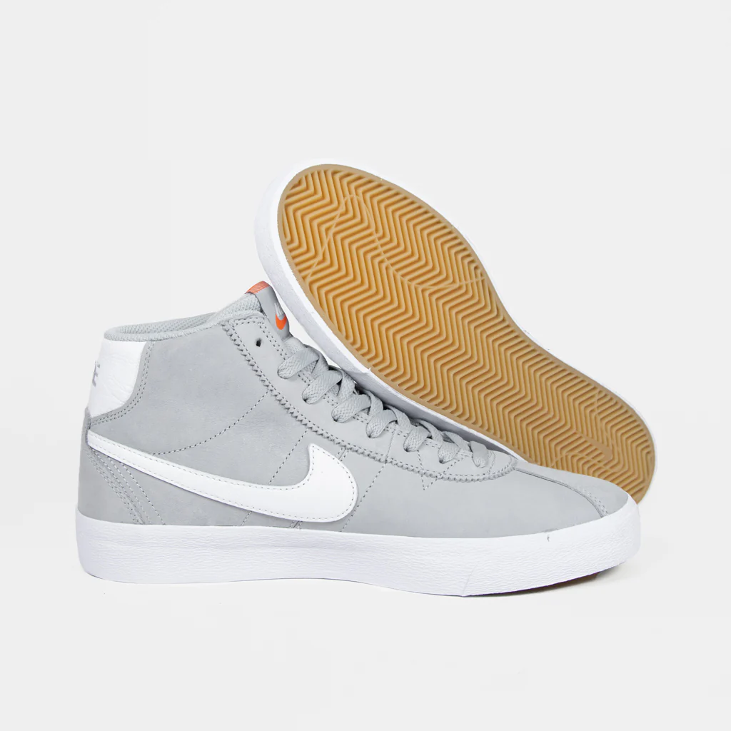 Nike SB - Orange Label Bruin High Shoes - Wolf Grey / White - Image 3