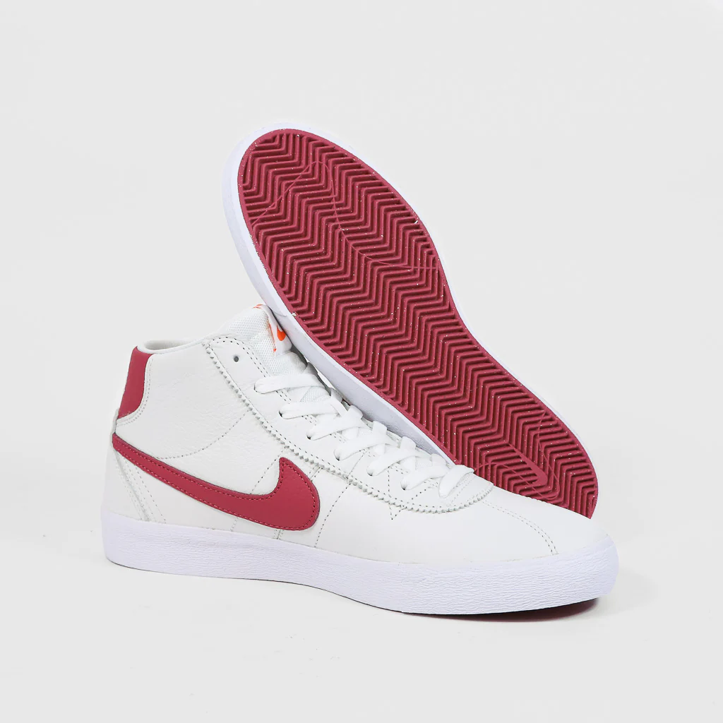 Nike SB - Bruin High Orange Label Shoes - White / Sweet Beet - Image 3
