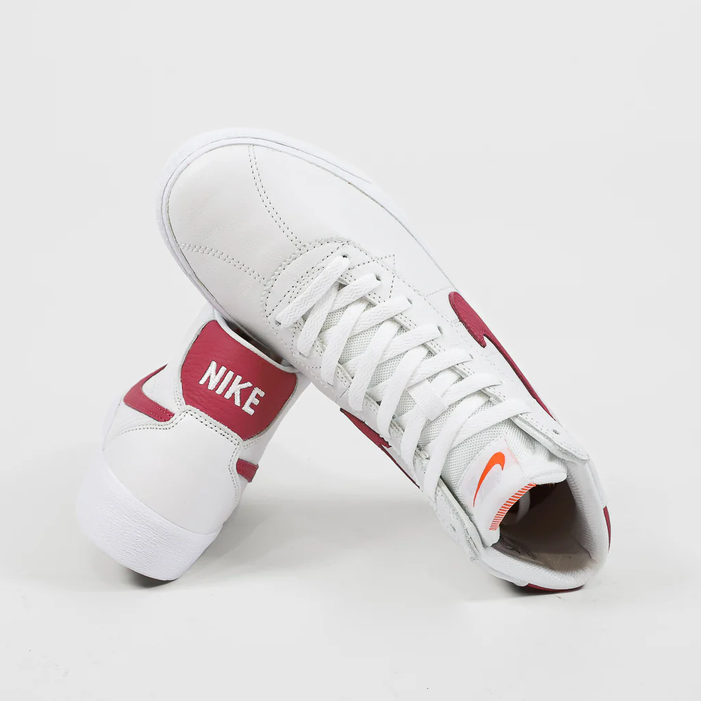 Nike SB - Bruin High Orange Label Shoes - White / Sweet Beet - Image 4