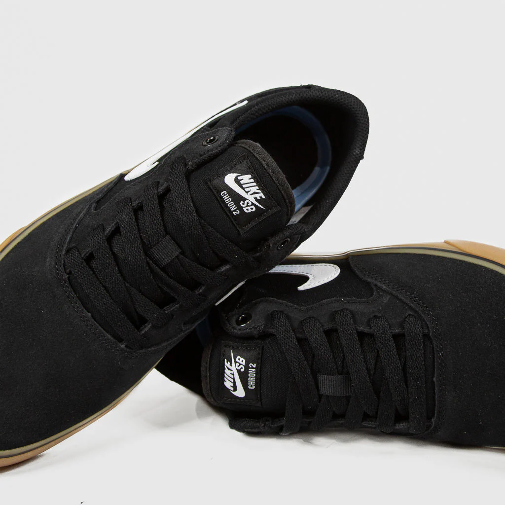 Nike SB - Chron 2 Shoes - Black / White / Gum - Image 4