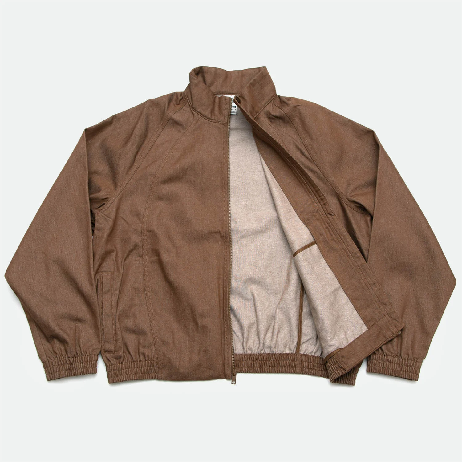 Nike SB - Denim Track Jacket - Mosswood Brown / White - Image 2