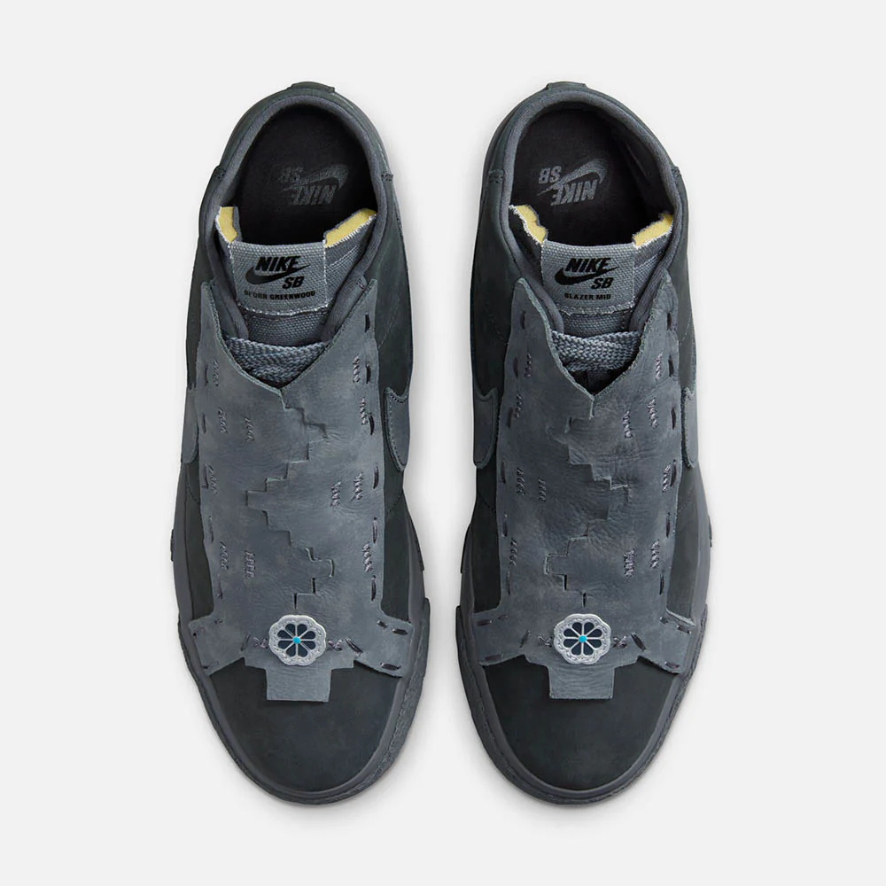 Nike SB - 'Di'orr Greenwood' Blazer Mid QS Shoes - Anthracite / Dark Smoke Grey - Image 3