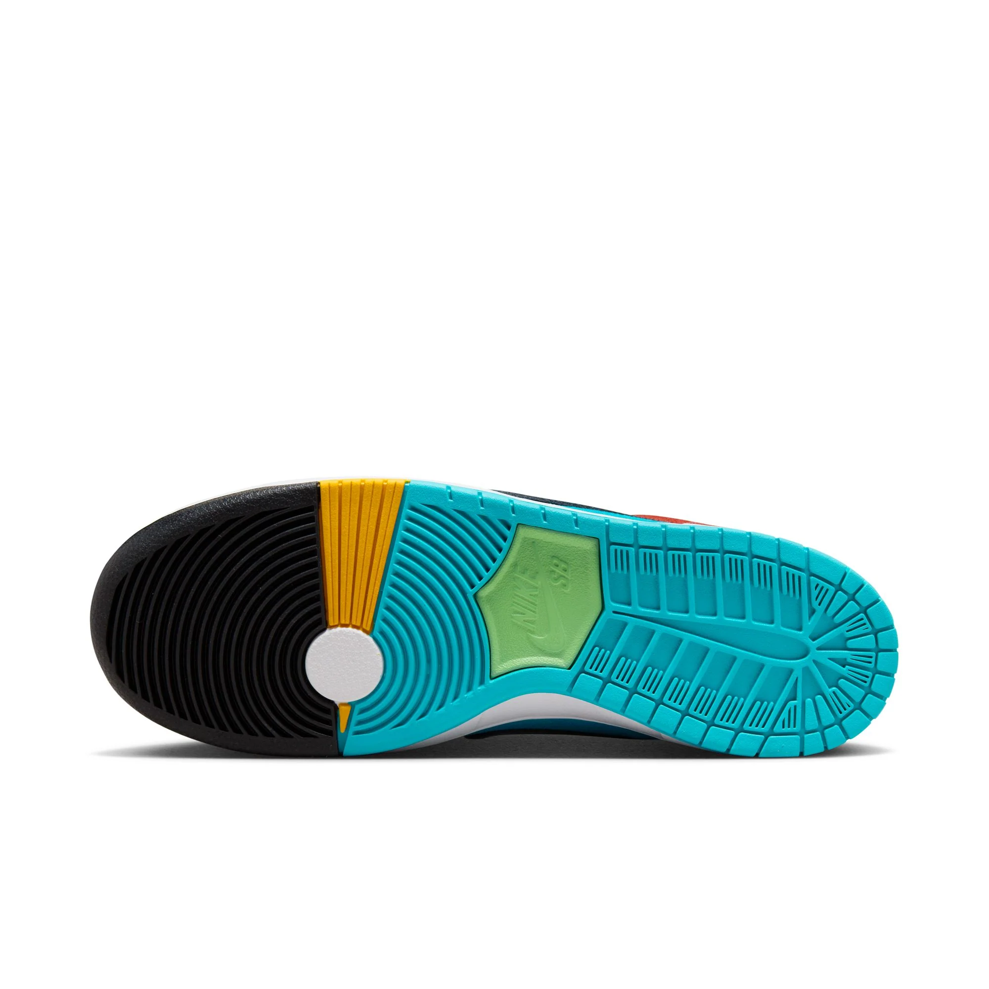 Nike SB - 'Di'orr Greenwood' Dunk High Decon QS Shoes - Turquoise Blue / Black - Rugged Orange - Image 6