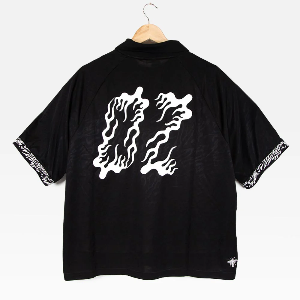 Nike SB - Drip Font 02 Short Sleeve Skate Jersey - Black / Black / White
