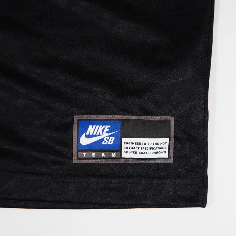 Nike SB - Drip Font 02 Short Sleeve Skate Jersey - Black / Black / White - Image 5