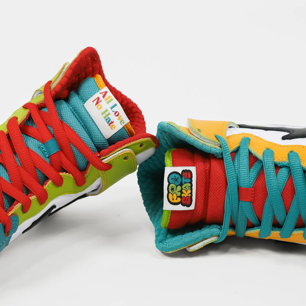 Nike SB - Dunk High 'FroSkate' Pro Shoes (UK Only) - White / Metallic Gold - Image 4