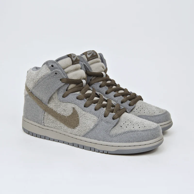 Nike SB - Dunk High Premium SB 'Tauntaun' Shoes - Medium Grey / Smoke - Cool Grey