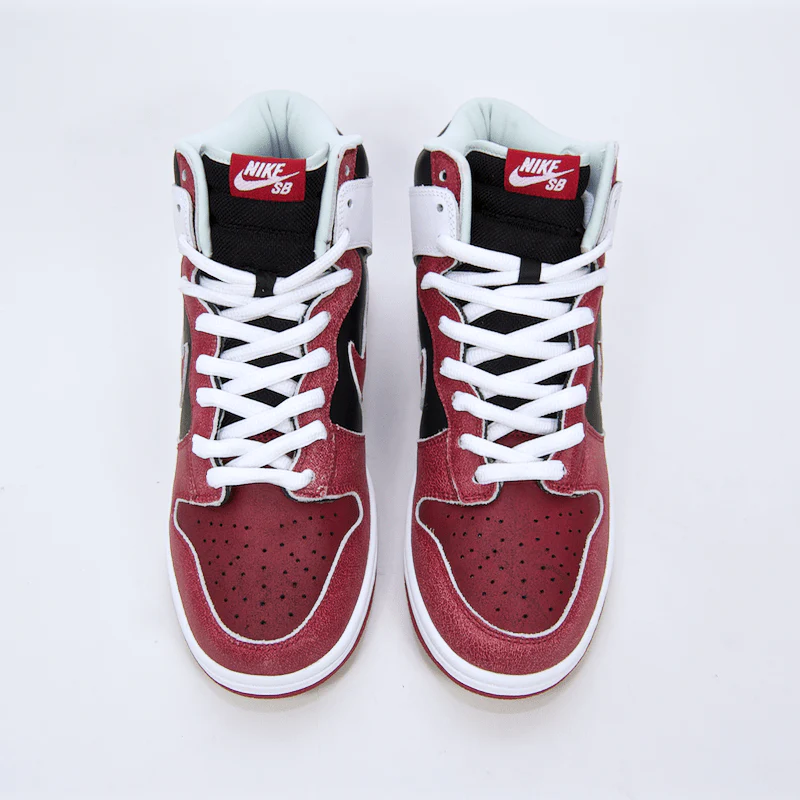 Nike SB - Dunk High Pro SB 'Jason Voorhees' Shoes - Black / Deep Red - Image 5