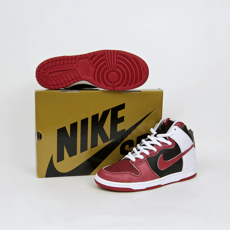 Nike SB - Dunk High Pro SB 'Jason Voorhees' Shoes - Black / Deep Red - Image 7