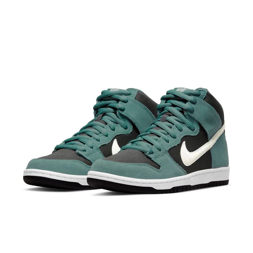 (UK & EU ONLY) Nike SB - Dunk High Pro Shoes - Mineral Slate / Sail / Black / White
