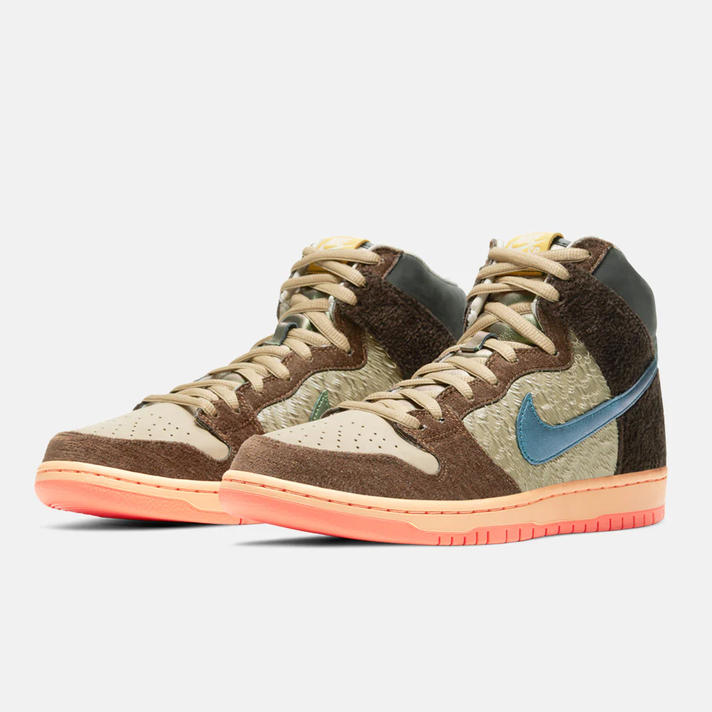 Nike SB - Dunk High Pro Turdunken Shoes - Rattan / Baroque Brown / Parachute Beige - Image 2