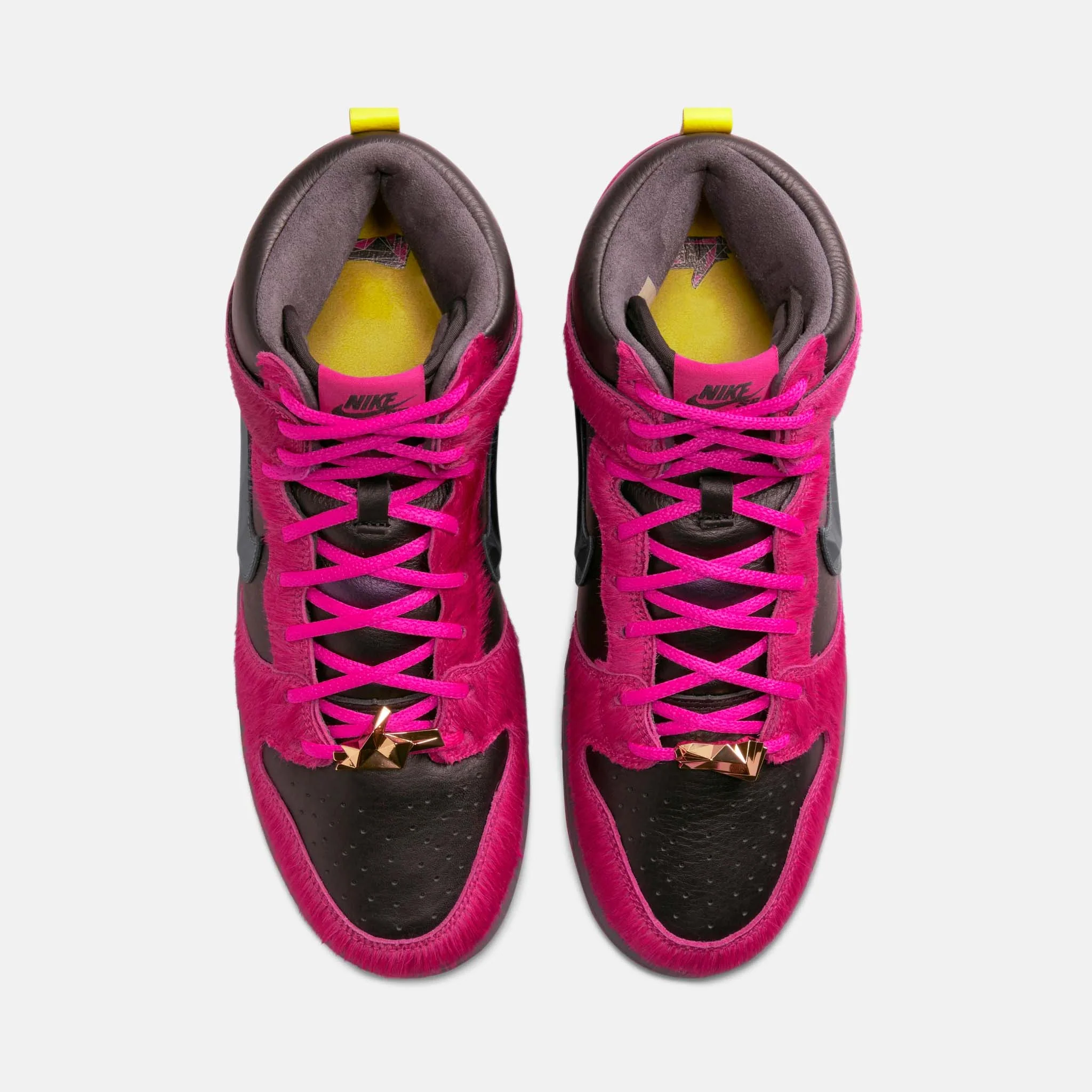 Nike SB - Run The Jewels Dunk High Pro Shoes (UK ONLY) - Active Pink / Black - Image 3