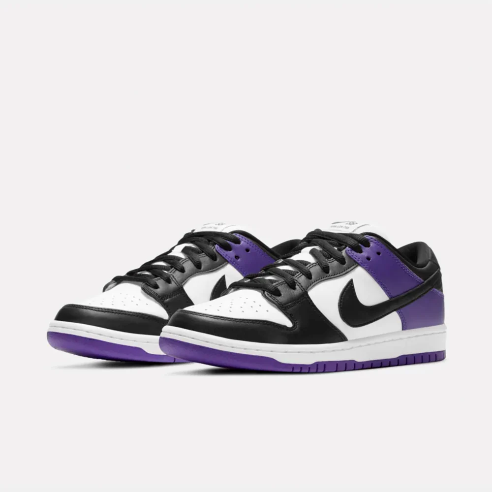 Nike SB - Dunk Low Pro - Court Purple / Black - White - Image 2