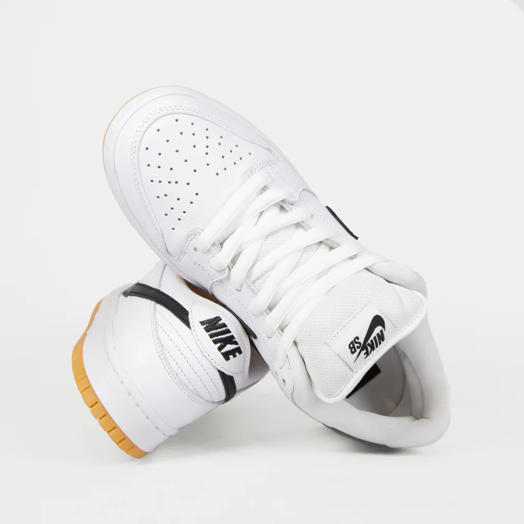 Nike SB - Dunk Low Pro GR Shoes - White / Black - Image 4