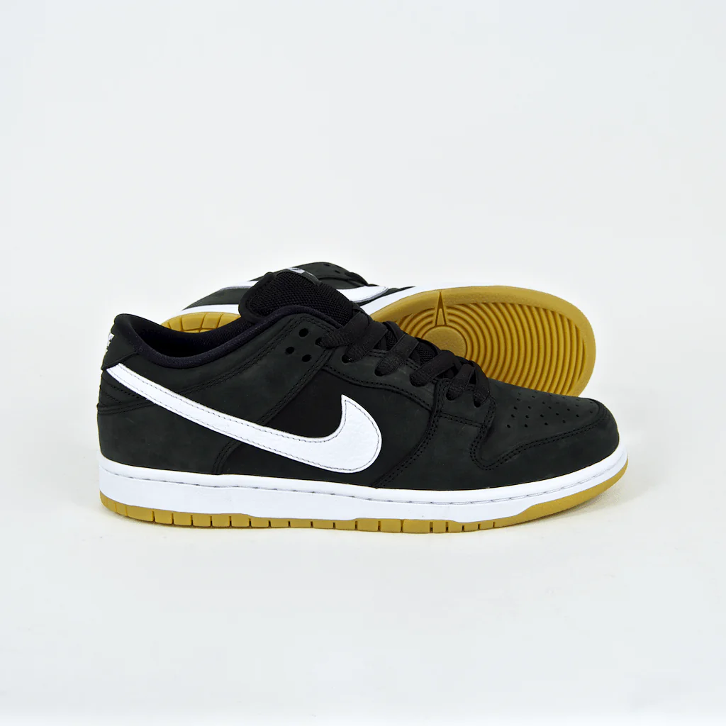 Nike SB - Dunk Low Pro Orange Label ISO Shoes - Black / White / Black - Image 2