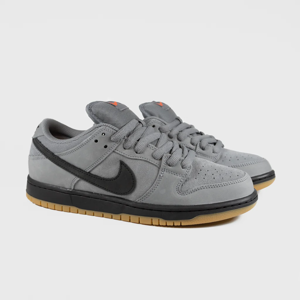 Nike SB - Dunk Low Pro Orange Label Shoes - Cool Grey / Black - Cool Grey - Image 2
