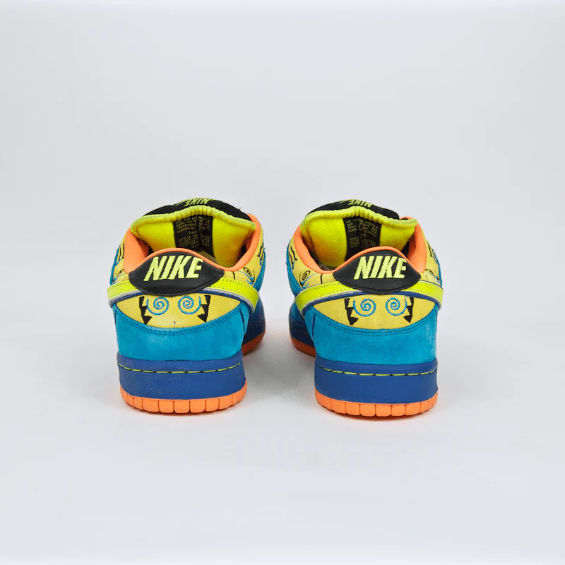 Nike SB - Dunk Low Pro SB 'Skate Or Die' Shoes - Black / Neon Yellow - Image 6