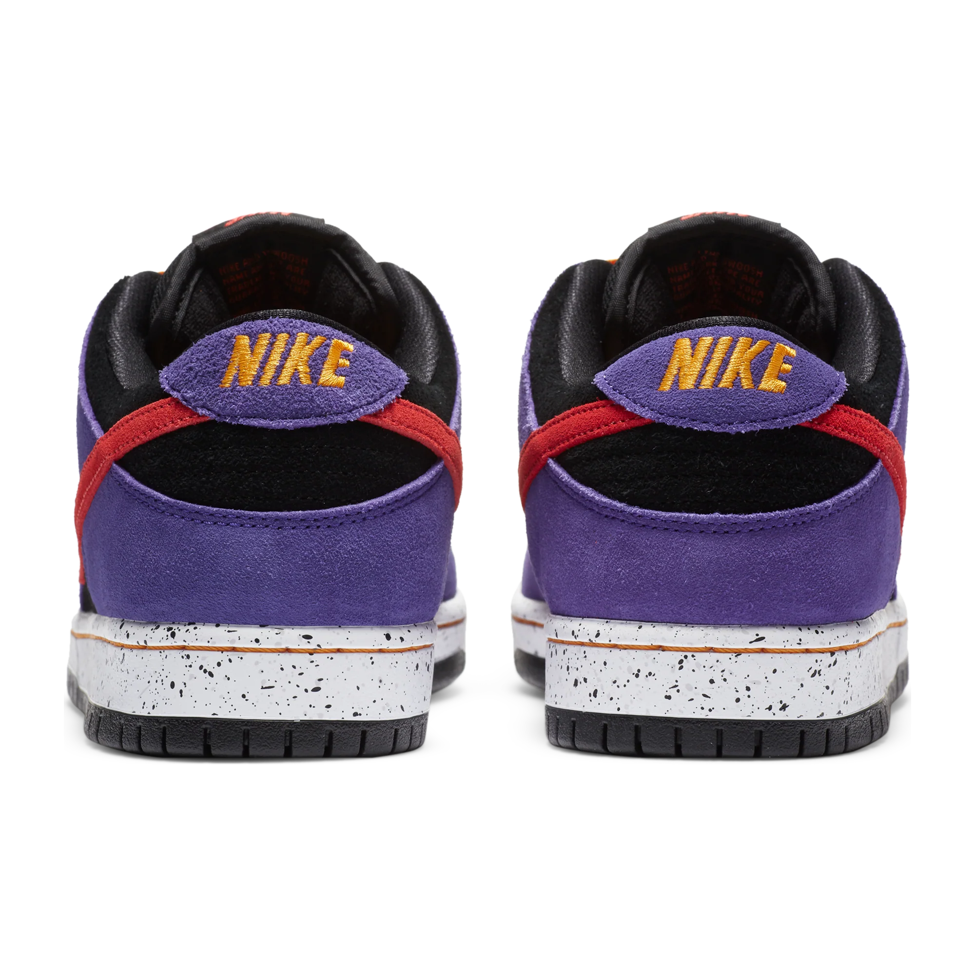 Nike SB - Dunk Low Pro Shoes - Black / Sunburst - Varsity Purple - Image 3