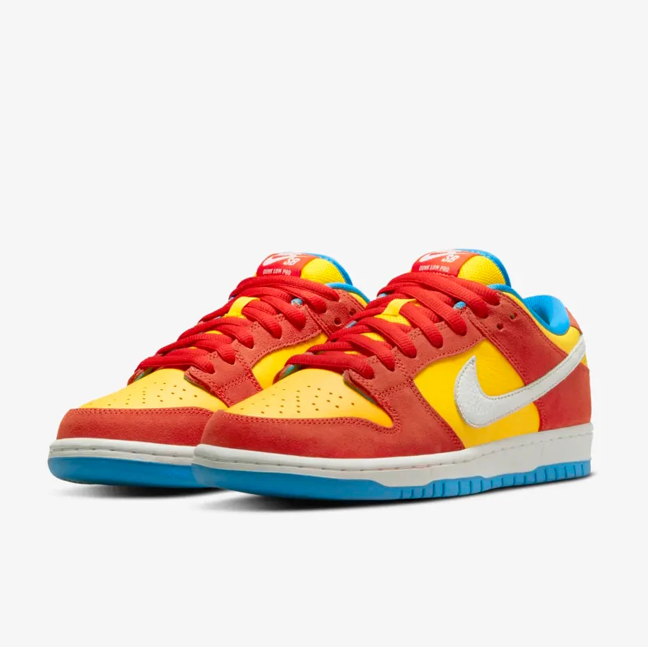 Nike SB - Dunk Low Pro Bart Shoes (UK ONLY) - Habanero Red