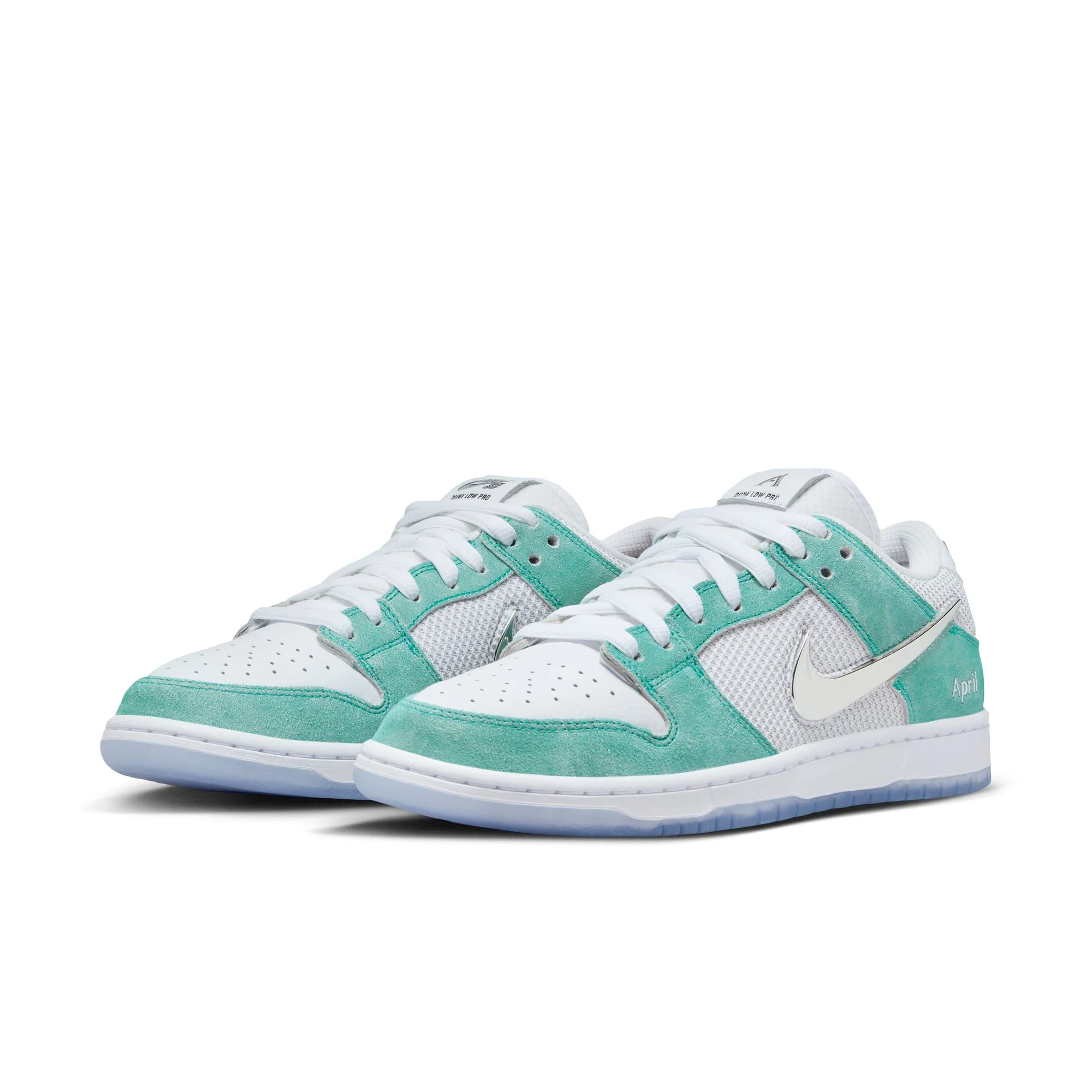 Nike SB - Dunk Low Pro Shoes - Racer Blue / Metallic Silver - White (APRIL)