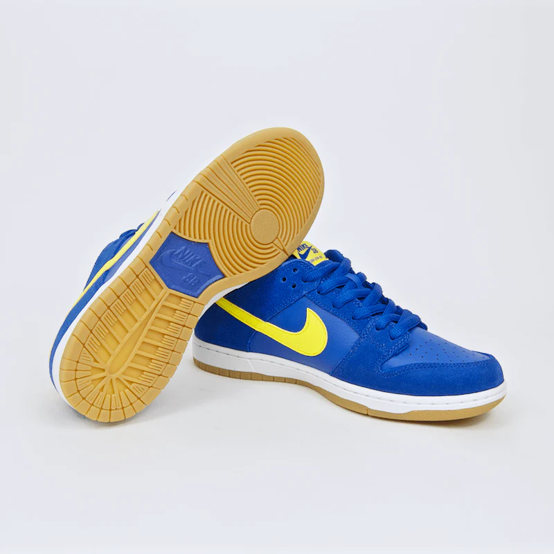 Nike SB - Dunk Low Pro Shoes - Varsity Royal / Lightening - White - Image 3