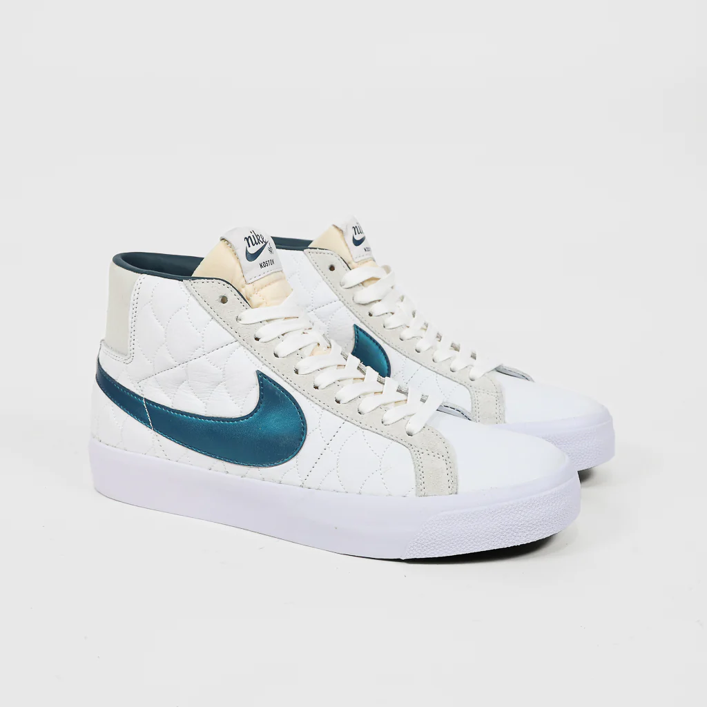 Nike SB - Eric Koston Blazer Mid Shoes - Summit White / Nightshade - Image 2