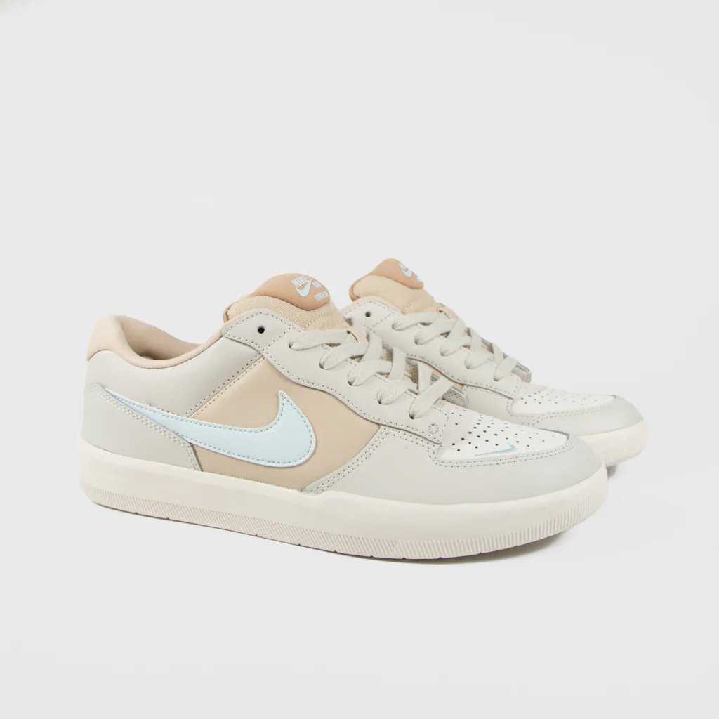 Nike SB - Force 58 Premium Leather Shoes - Light Bone / Glacier Blue - Image 2