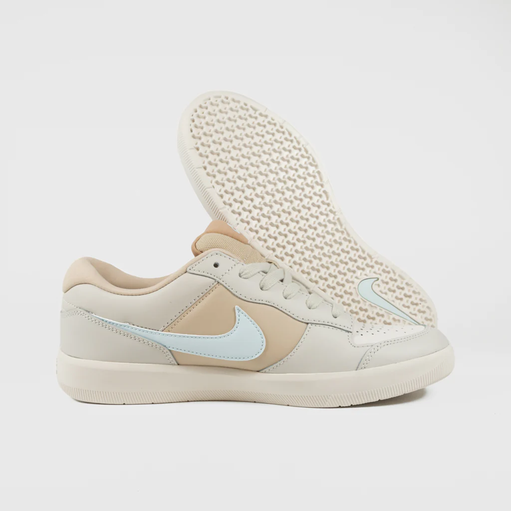 Nike SB - Force 58 Premium Leather Shoes - Light Bone / Glacier Blue - Image 3