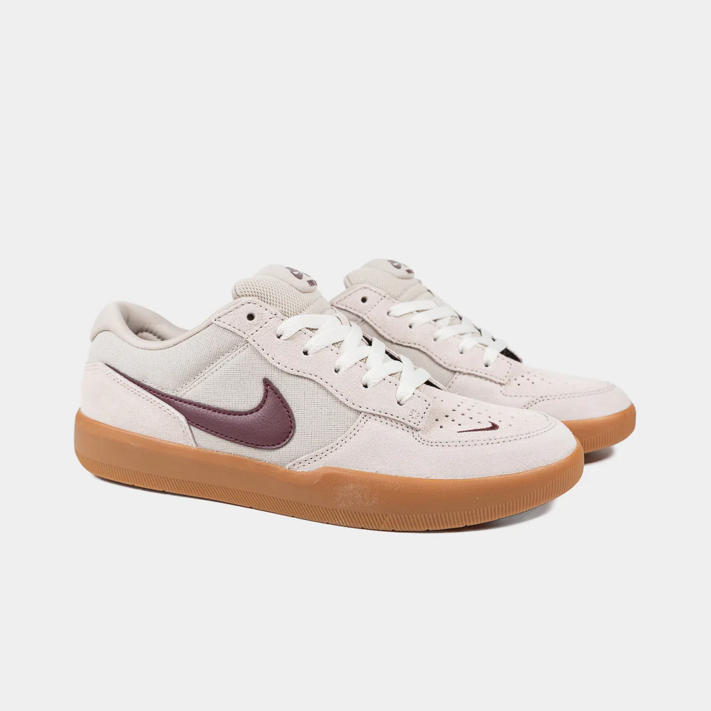 Nike SB - Force 58 Shoes - Cream II / Burgundy Crush - Image 2