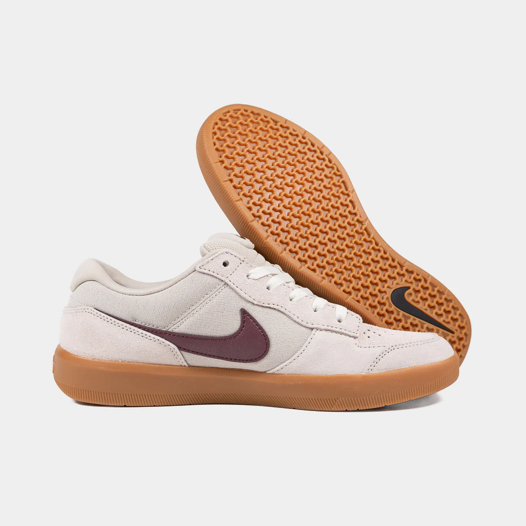 Nike SB - Force 58 Shoes - Cream II / Burgundy Crush - Image 3