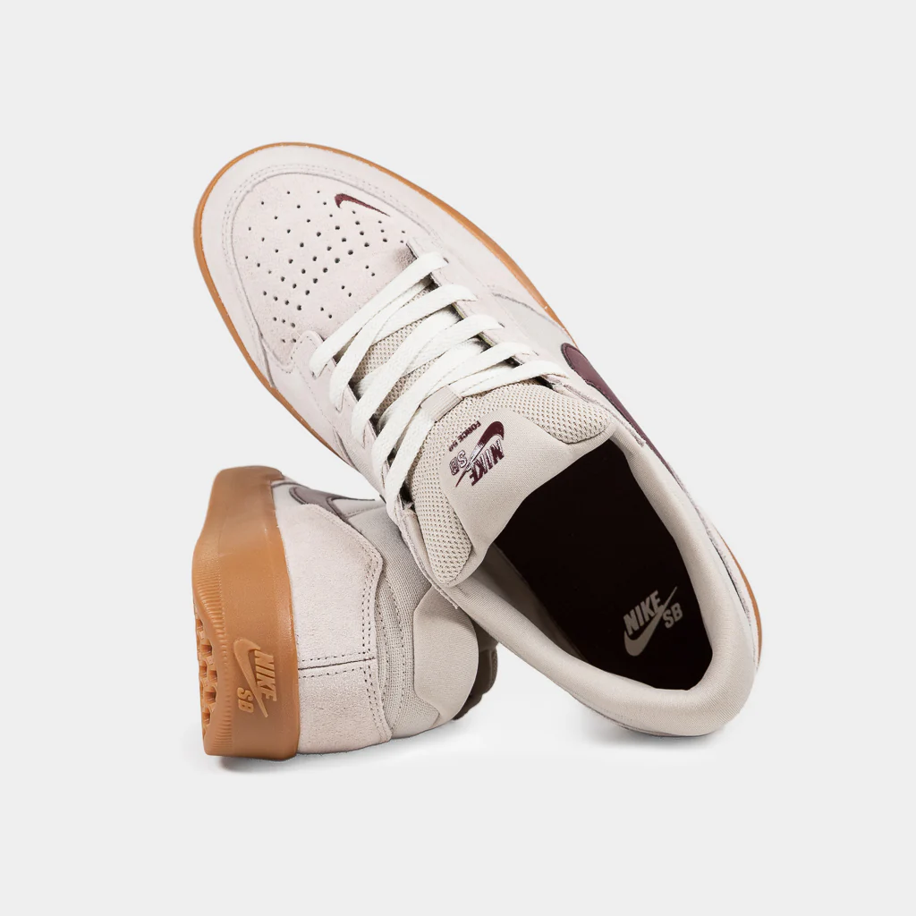 Nike SB - Force 58 Shoes - Cream II / Burgundy Crush - Image 4