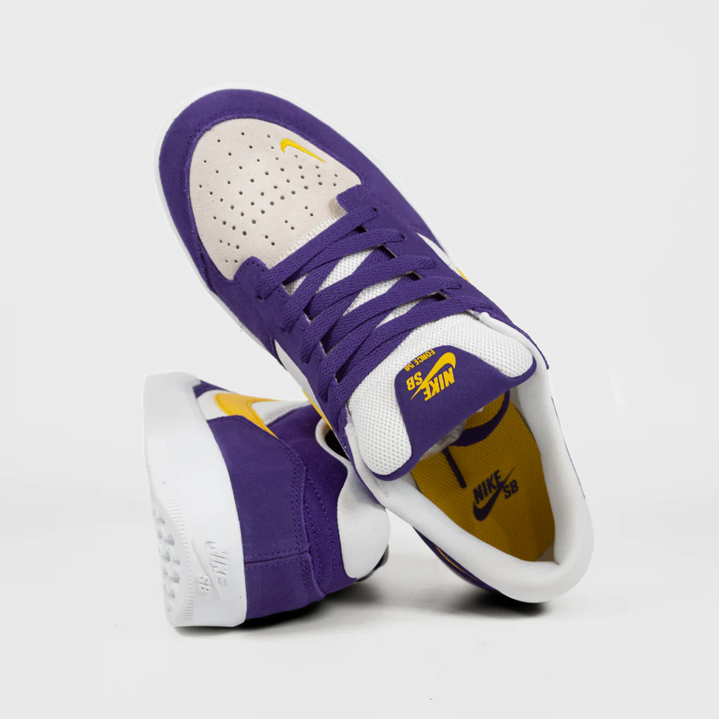 Nike SB - Force 58 Shoes - Court Purple / Amarillo / White - Image 4