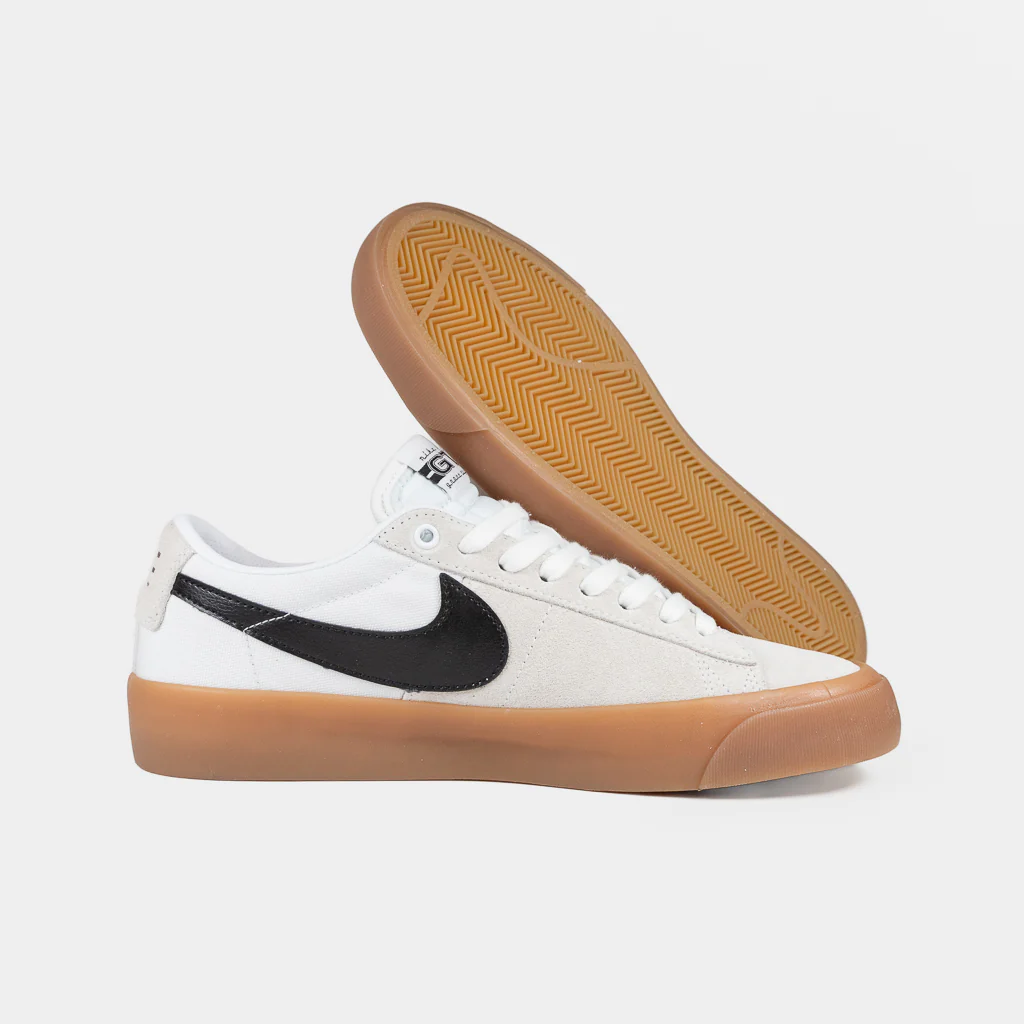 Nike SB - Grant Taylor GT Blazer Low Shoes - White / Black / Gum - Image 3