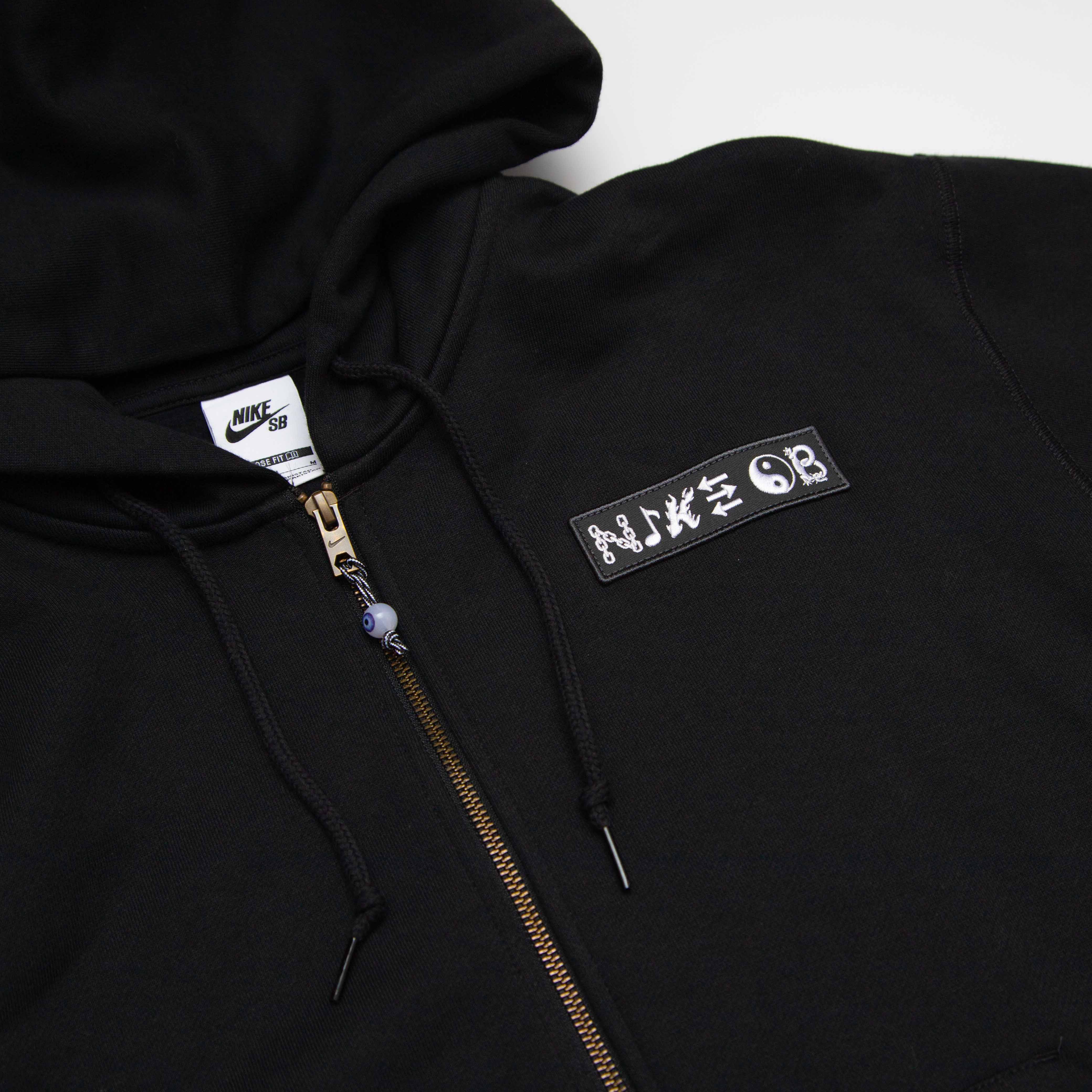 Nike SB - Graphic Zip Hooded Sweatshirt - Black - Image 3
