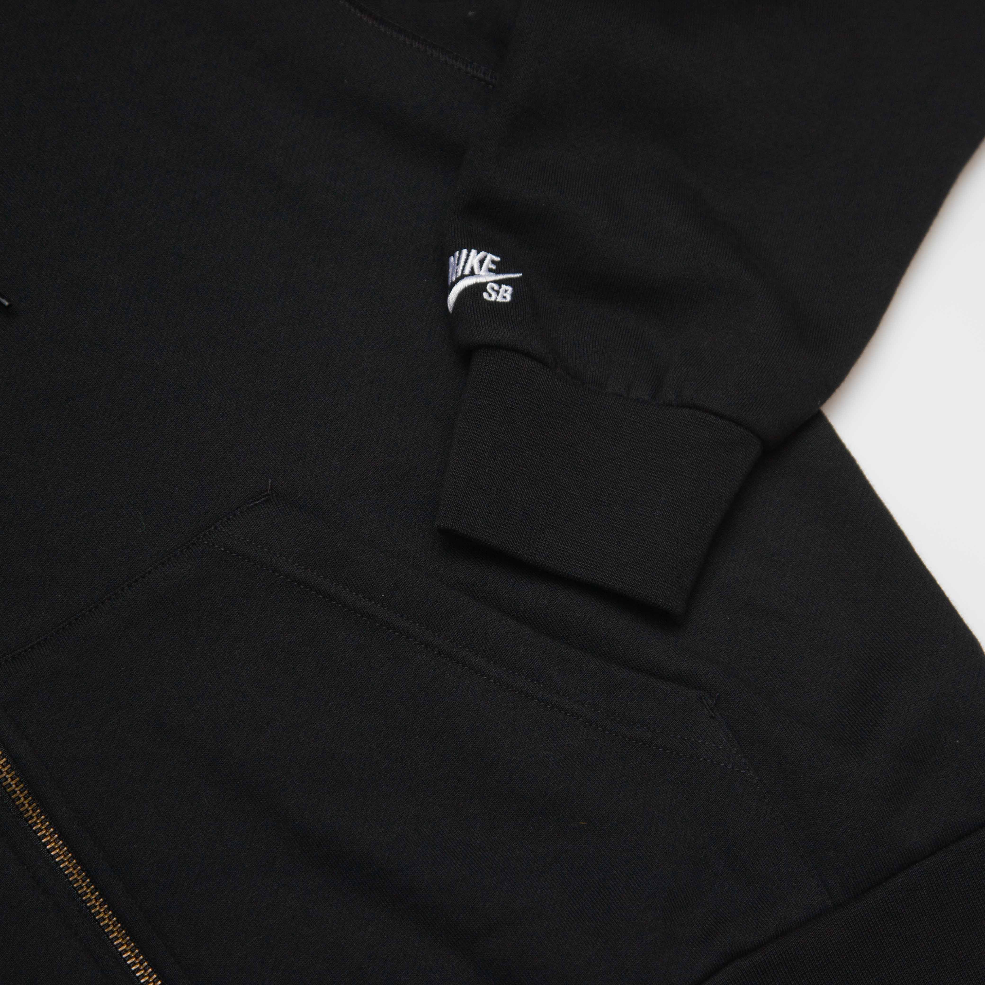 Nike SB - Graphic Zip Hooded Sweatshirt - Black - Image 5
