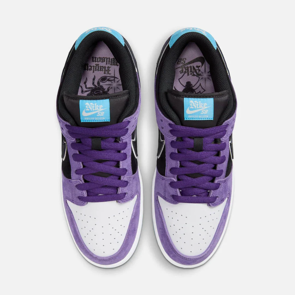Nike SB - Hayley Wilson Dunk Low Pro Shoes - Court Purple / Black - White - Lagoon Pulse - Image 3
