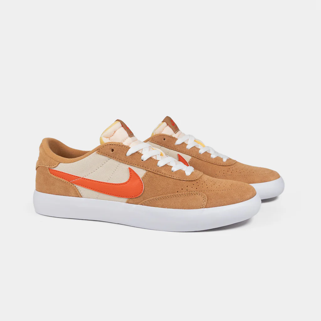 Nike SB - Heritage Vulc Shoes - Flax / College Orange / Oatmeal White - Image 2