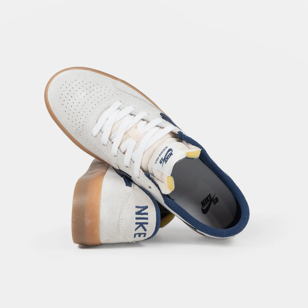 Nike SB - Heritage Vulc Shoes - Summit White / Navy / White - Image 4