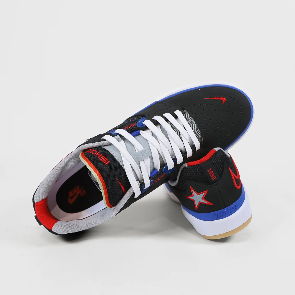 Nike SB - NBA Ishod Wair Premium Shoes - Black / University Red / Hyper Royal - Image 4