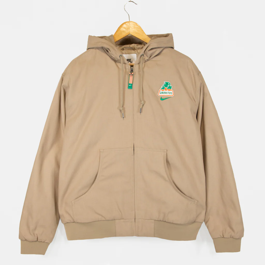 Nike SB - Jarritos Padded Hooded Zip Jacket - Khaki / Malachite / Malachite